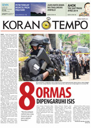 Cover Koran Tempo - Edisi 2015-03-23