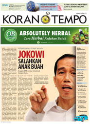 Cover Koran Tempo - Edisi 2015-04-06