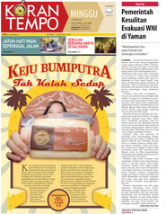 Cover Koran Tempo - Edisi 2015-04-12