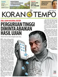 Cover Koran Tempo - Edisi 2015-04-16