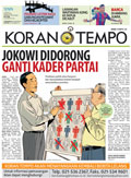 Cover Koran Tempo - Edisi 2015-05-11