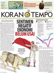 Cover Koran Tempo - Edisi 2015-08-29