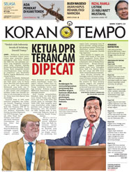 Cover Koran Tempo - Edisi 2015-09-08