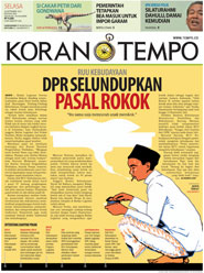Cover Koran Tempo - Edisi 2015-09-22