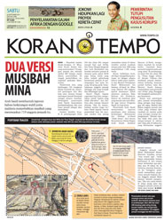 Cover Koran Tempo - Edisi 2015-09-26