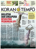 Cover Koran Tempo - Edisi 2015-10-13