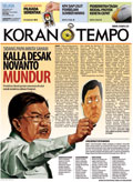 Cover Koran Tempo - Edisi 2015-12-08