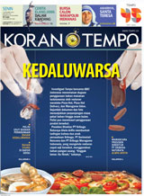 Cover Koran Tempo - Edisi 2016-09-05