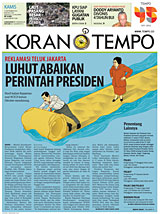 Cover Koran Tempo - Edisi 2016-09-15