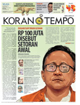 Cover Koran Tempo - Edisi 2016-09-20