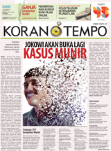 Cover Koran Tempo - Edisi 2016-10-13