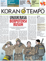 Cover Koran Tempo - Edisi 2016-11-01