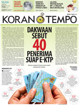 Cover Koran Tempo - Edisi 2017-03-07