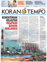 Cover Koran Tempo - Edisi 2017-09-08