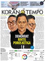 Cover Koran Tempo - Edisi 2018-03-08