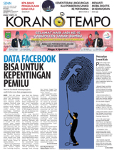 Cover Koran Tempo - Edisi 2018-04-09