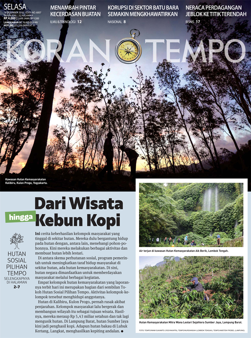Cover Koran Tempo - Edisi 2018-12-18
