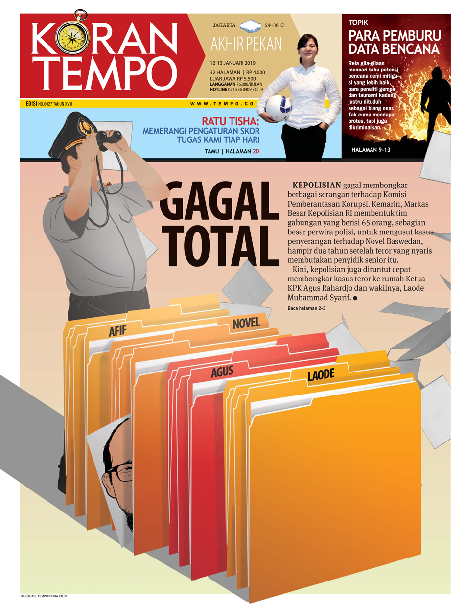 Cover Koran Tempo - Edisi 2019-01-12