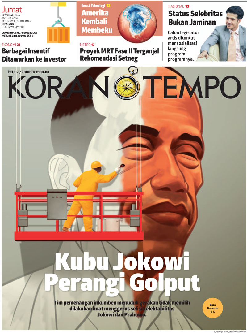 Cover Koran Tempo - Edisi 2019-02-01
