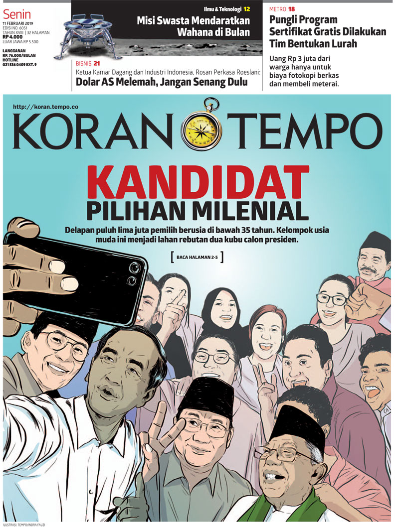 Cover Koran Tempo - Edisi 2019-02-11