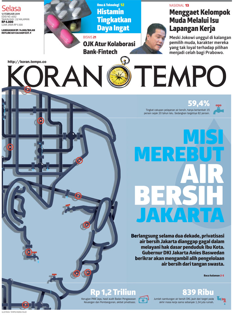 Cover Koran Tempo - Edisi 2019-02-12