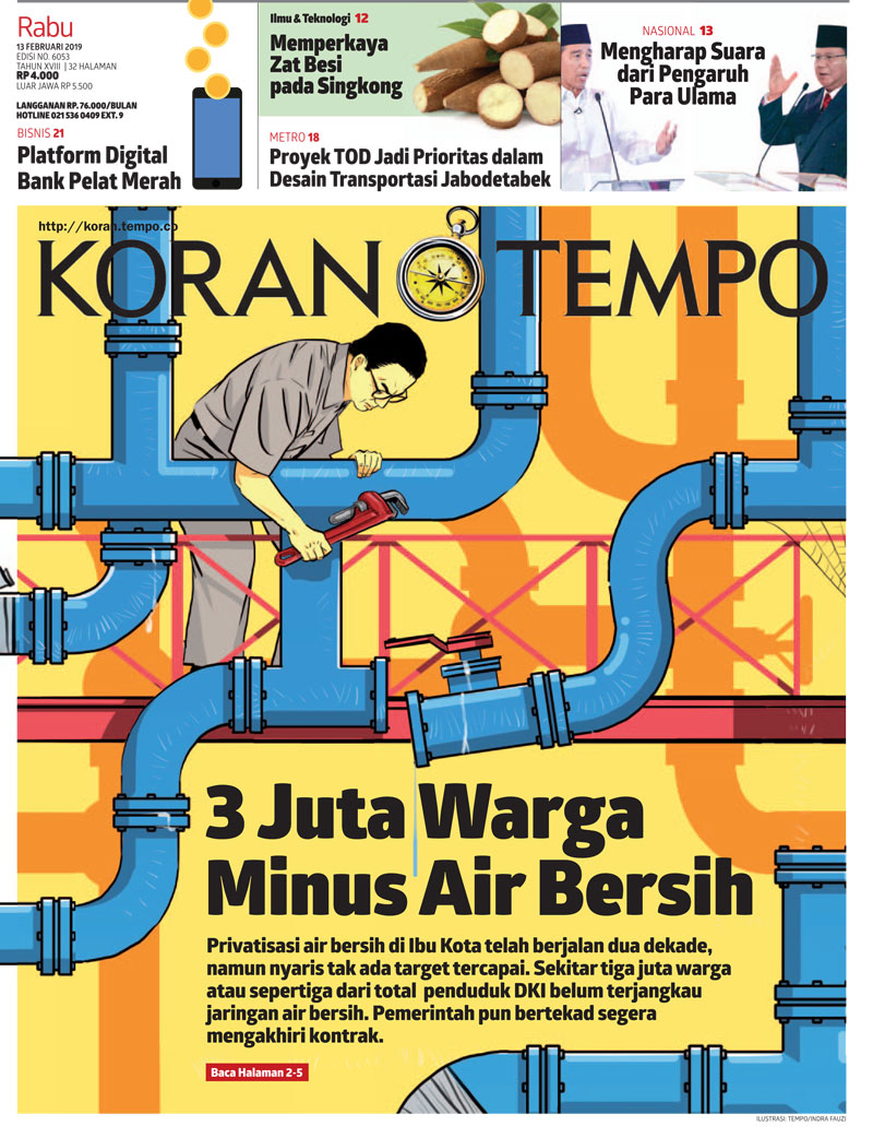 Cover Koran Tempo - Edisi 2019-02-13