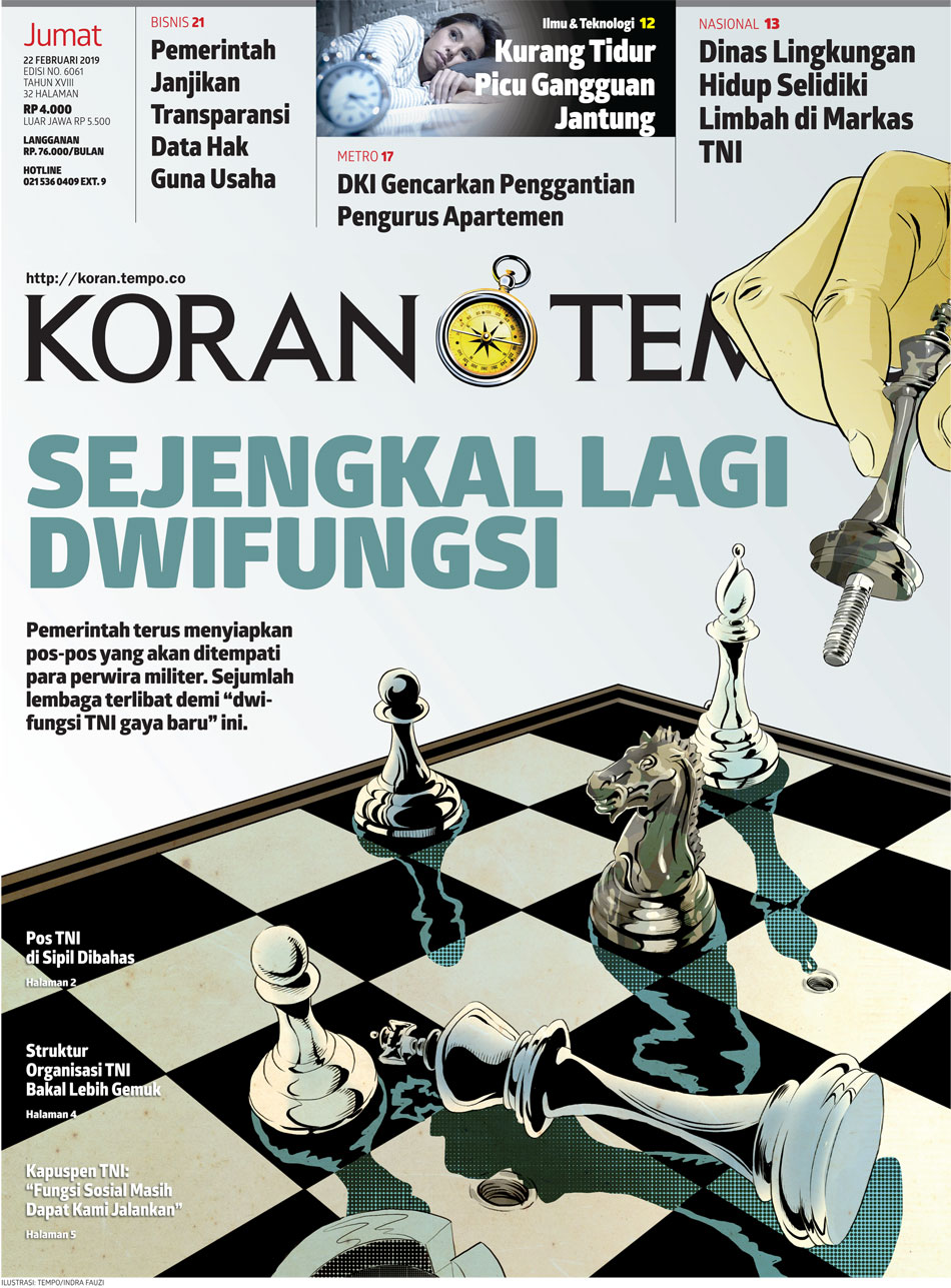 Cover Koran Tempo - Edisi 2019-02-22