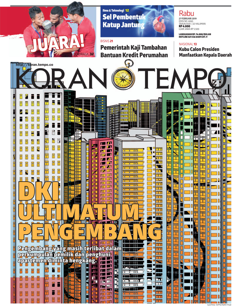 Cover Koran Tempo - Edisi 2019-02-27