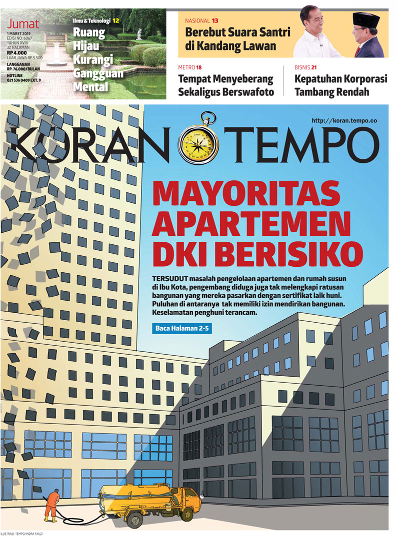 Cover Koran Tempo - Edisi 2019-03-01