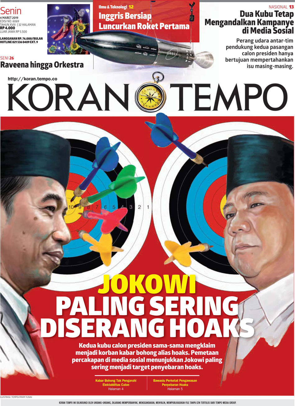 Cover Koran Tempo - Edisi 2019-03-04
