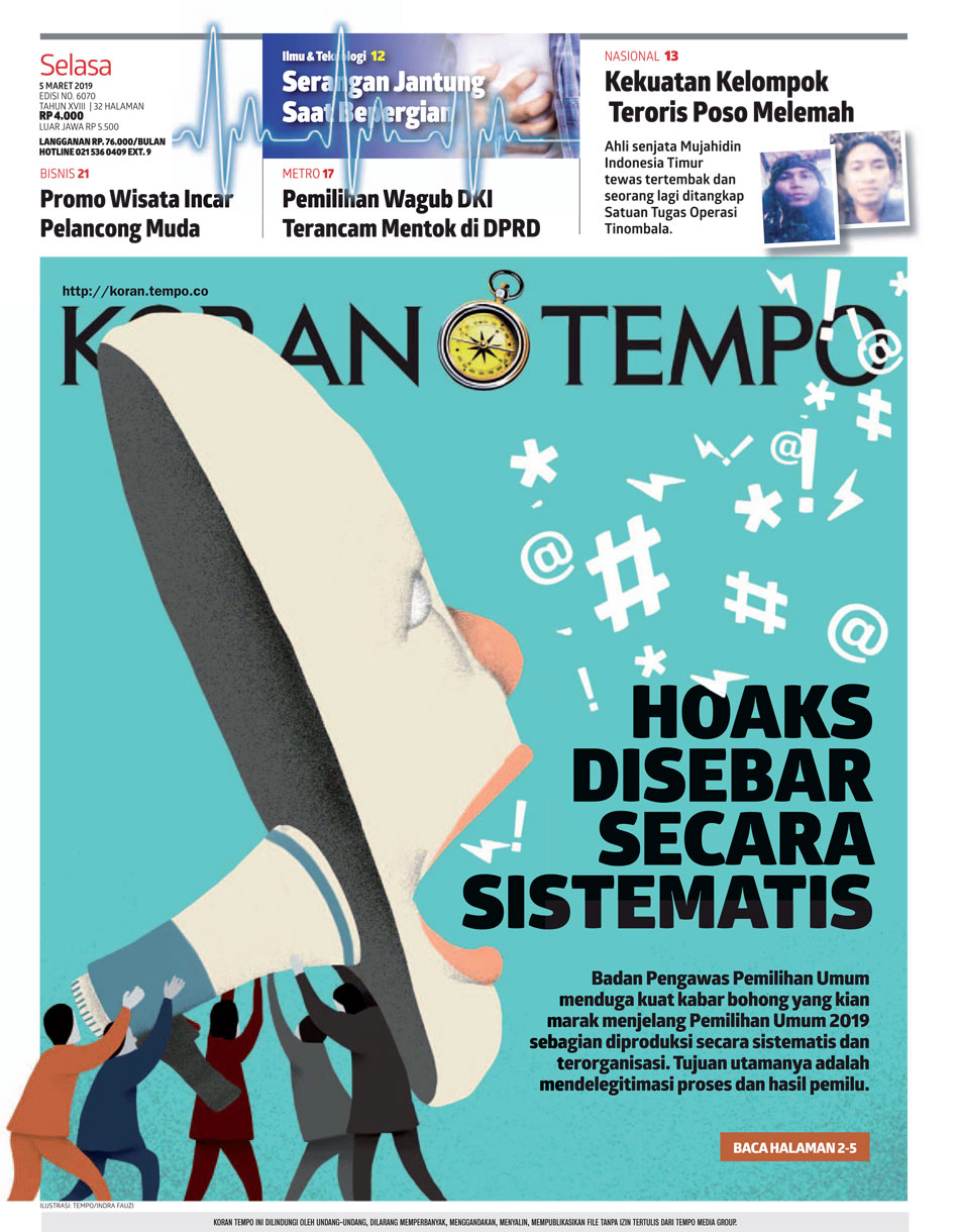 Cover Koran Tempo - Edisi 2019-03-05