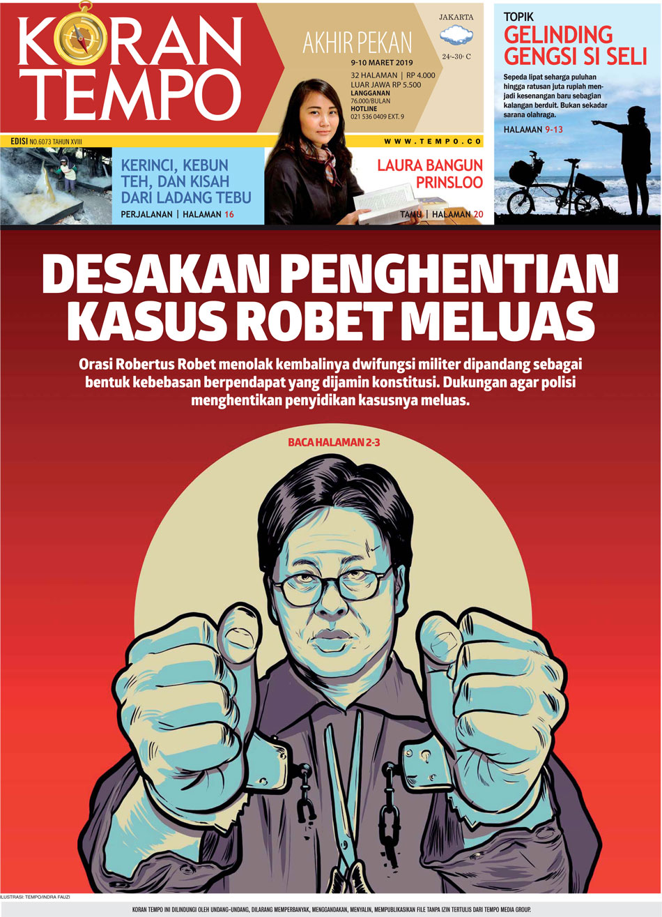 Cover Koran Tempo - Edisi 2019-03-09
