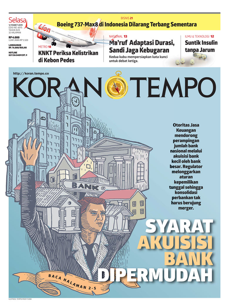Cover Koran Tempo - Edisi 2019-03-12