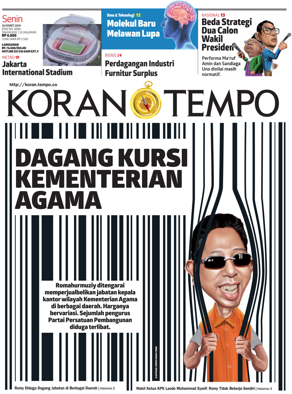 Cover Koran Tempo - Edisi 2019-03-18