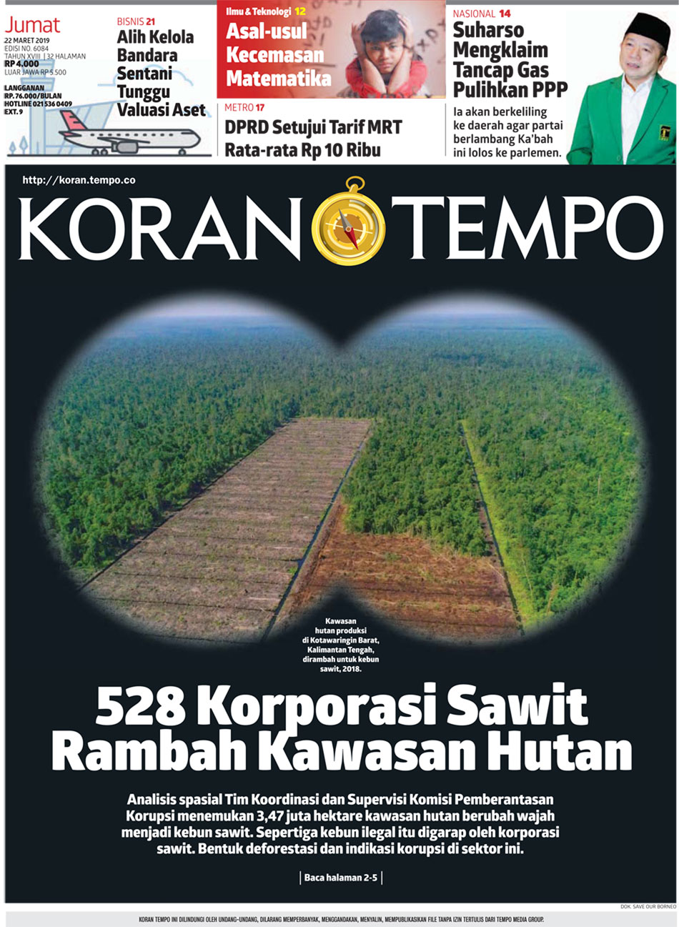 Cover Koran Tempo - Edisi 2019-03-22