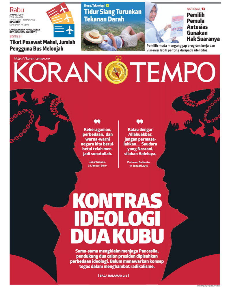 Cover Koran Tempo - Edisi 2019-03-27