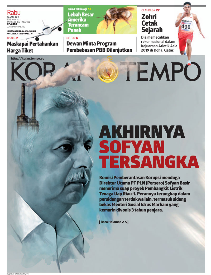 Cover Koran Tempo - Edisi 2019-04-24