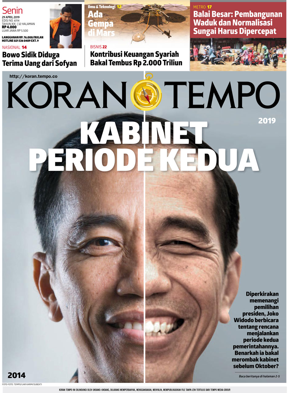 Cover Koran Tempo - Edisi 2019-04-29