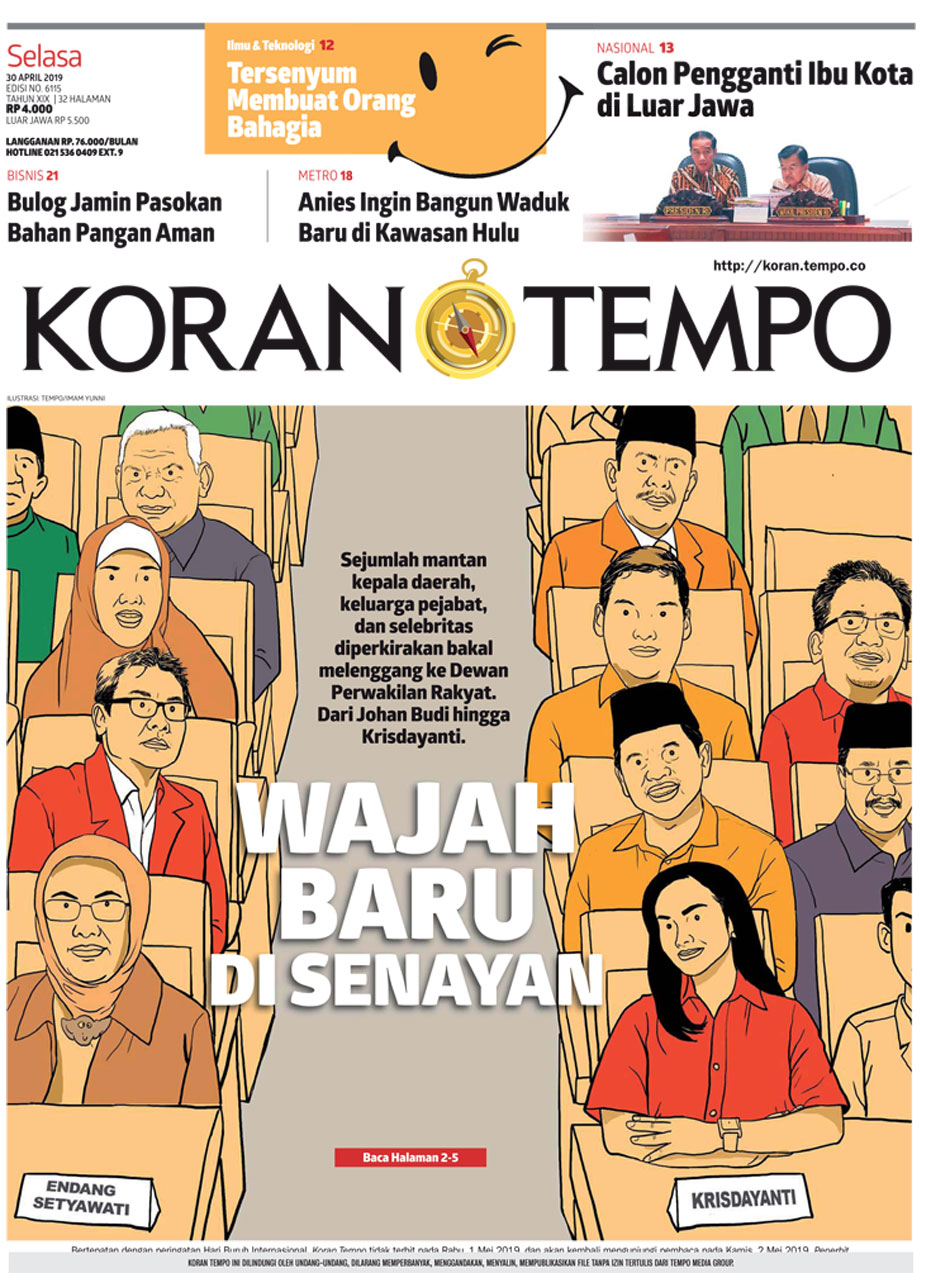 Cover Koran Tempo - Edisi 2019-04-30
