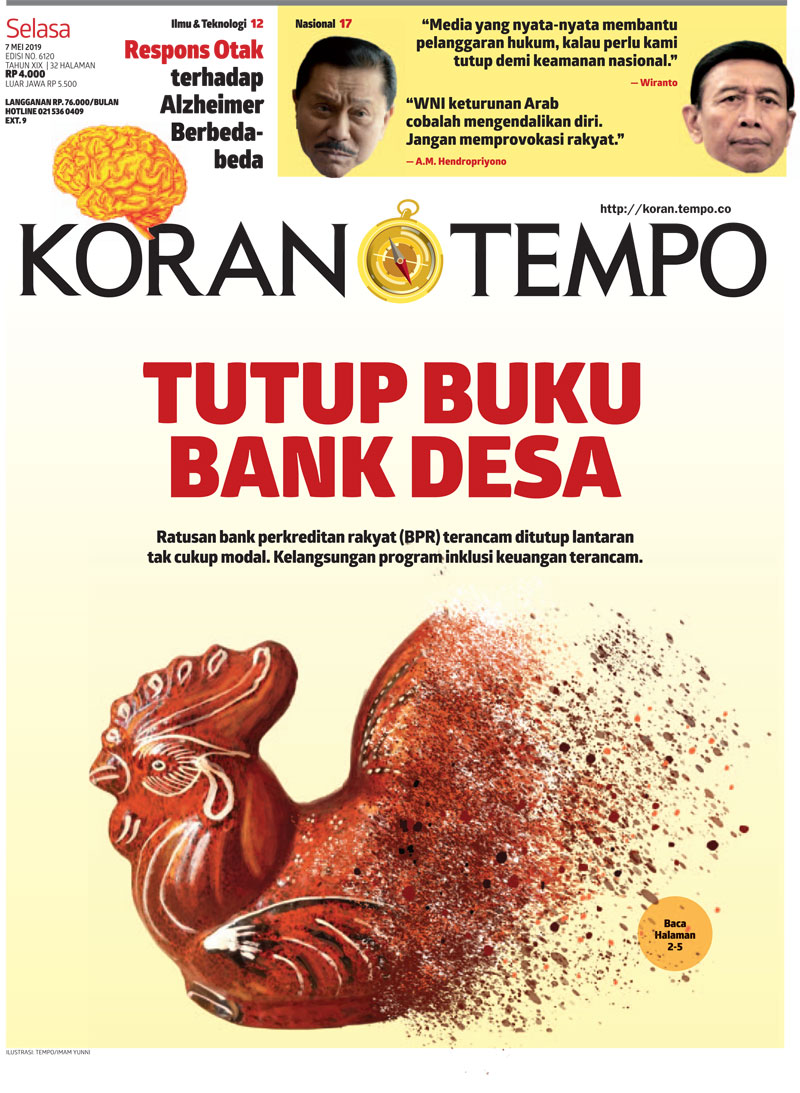 Cover Koran Tempo - Edisi 2019-05-07