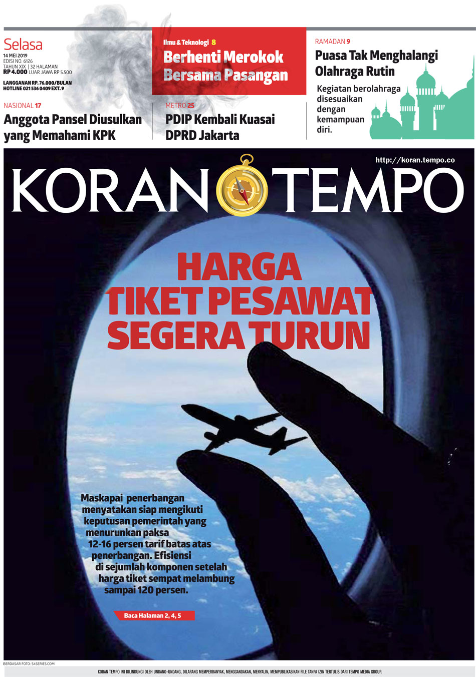 Cover Koran Tempo - Edisi 2019-05-14