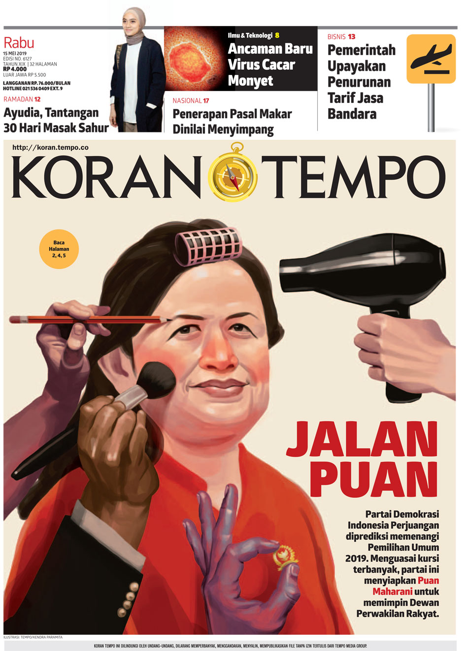 Cover Koran Tempo - Edisi 2019-05-15