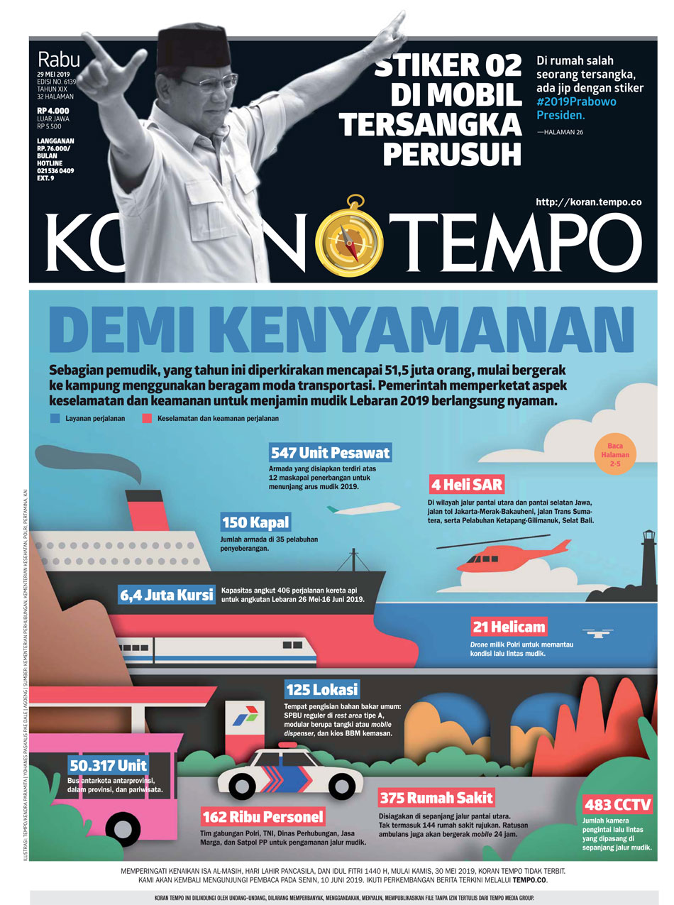 Cover Koran Tempo - Edisi 2019-05-29