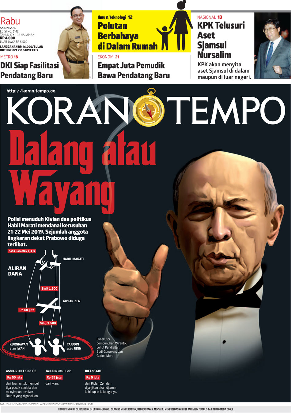 Cover Koran Tempo - Edisi 2019-06-12