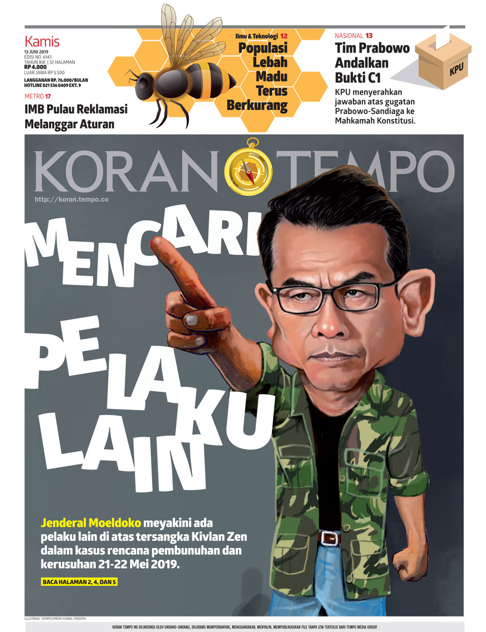 Cover Koran Tempo - Edisi 2019-06-13