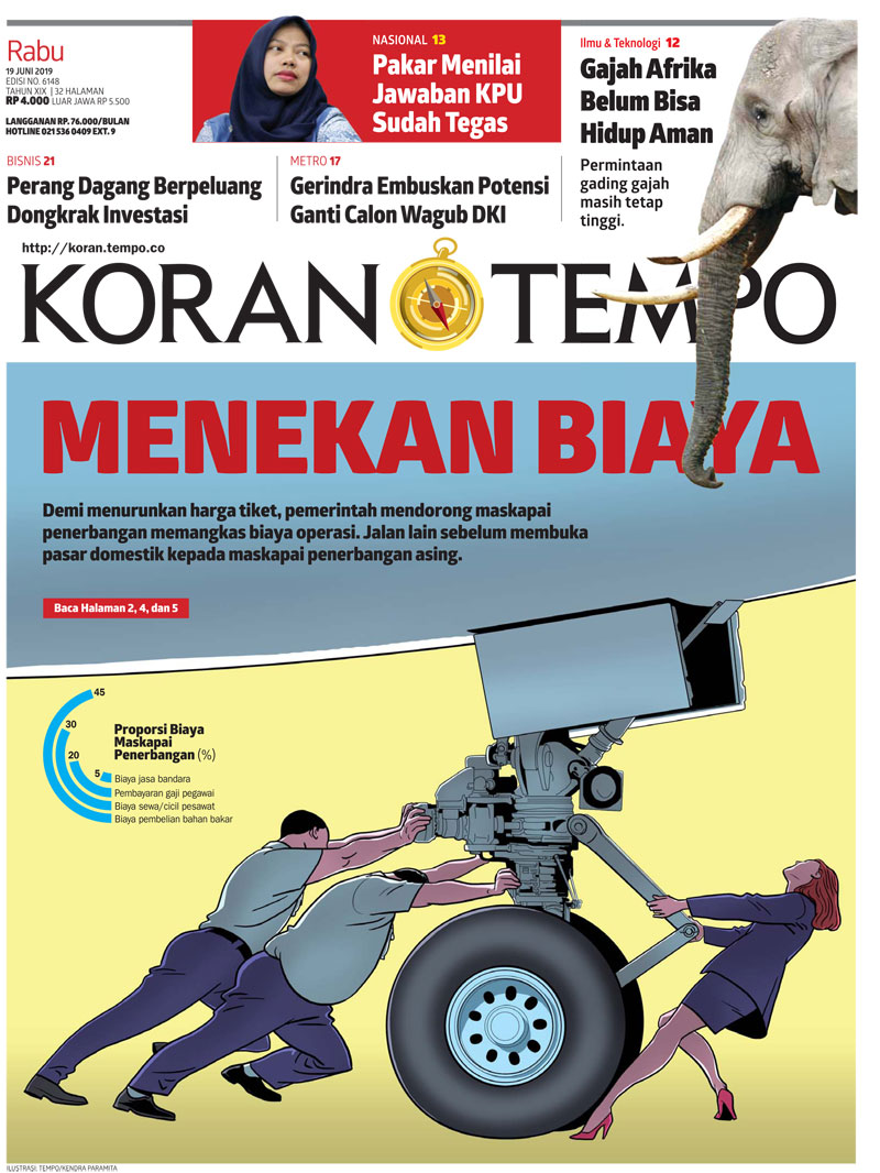 Cover Koran Tempo - Edisi 2019-06-19