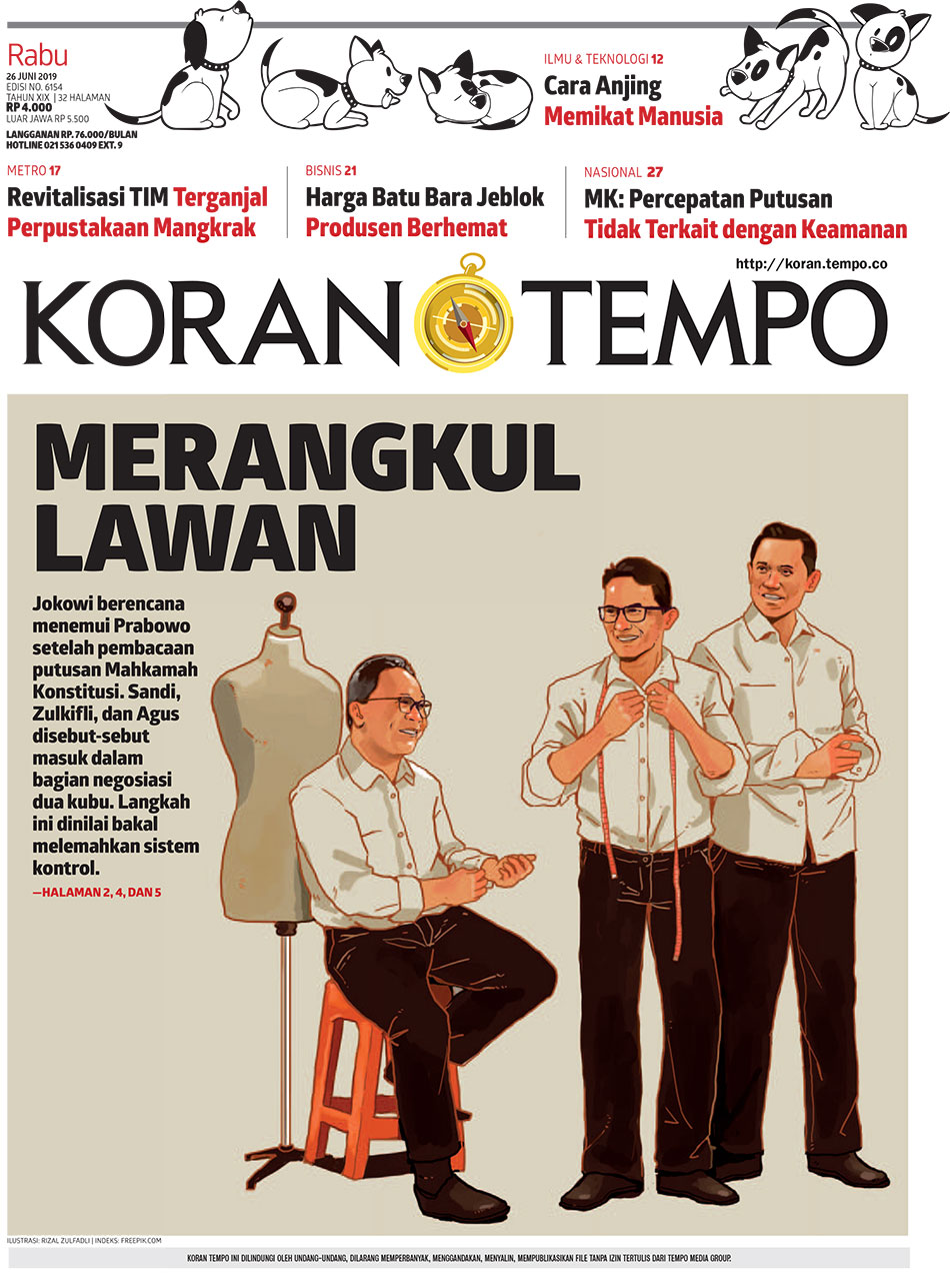 Cover Koran Tempo - Edisi 2019-06-26