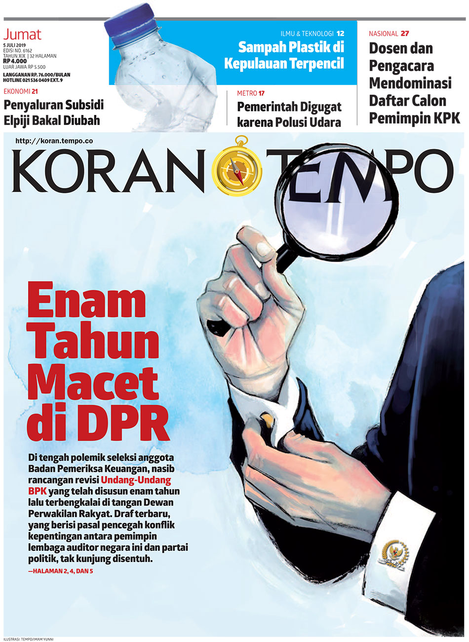 Cover Koran Tempo - Edisi 2019-07-05