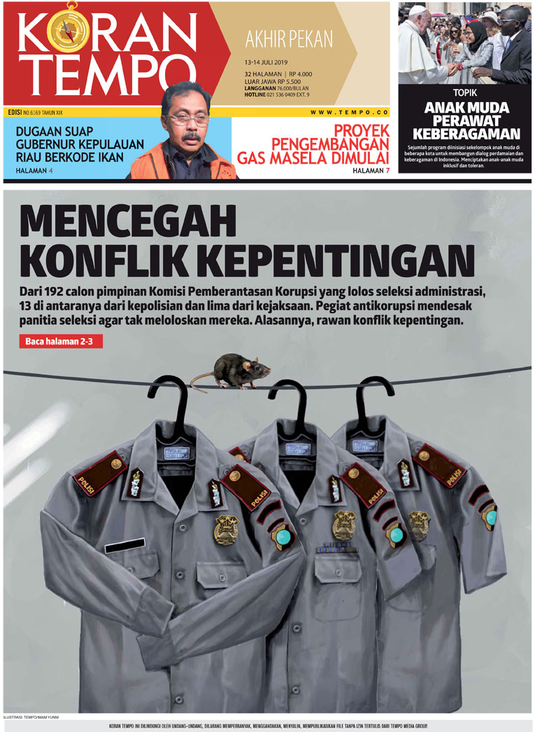 Cover Koran Tempo - Edisi 2019-07-13