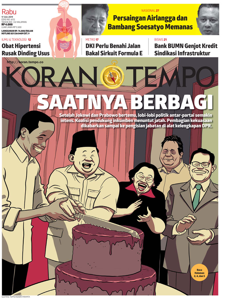 Cover Koran Tempo - Edisi 2019-07-17